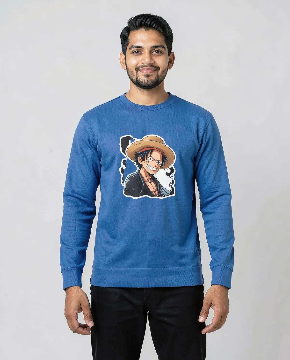 Blue Unisex Organic Cotton Sweatshirt – Soft, Eco‑Friendly Comfort 59