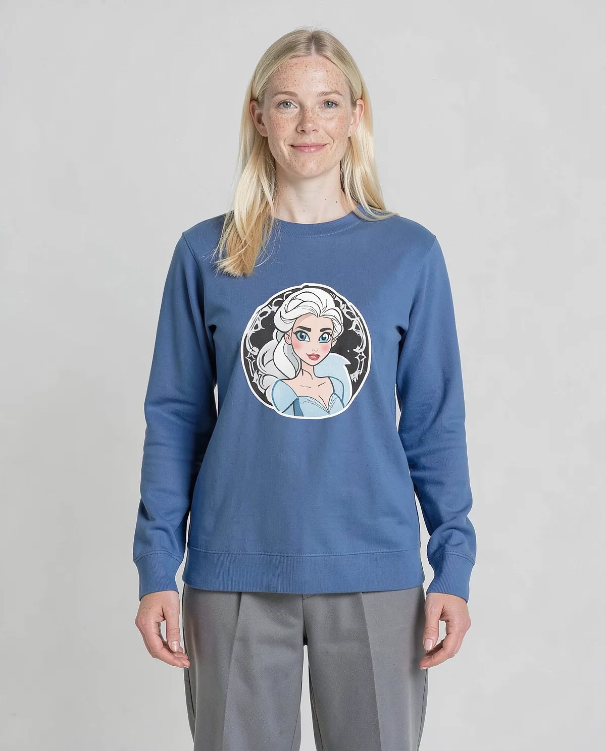 Blue Unisex Organic Cotton Sweatshirt – Soft, Eco‑Sustainable Comfort 0