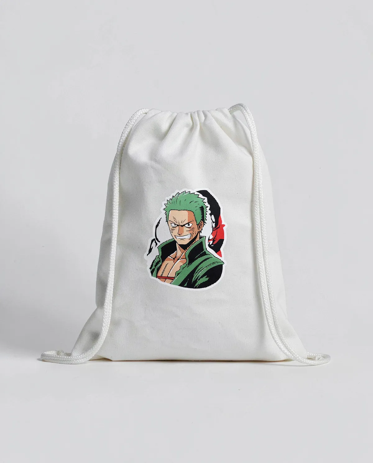 Customizable Natural-Color Drawstring Bag – Smooth Cotton Canvas 0