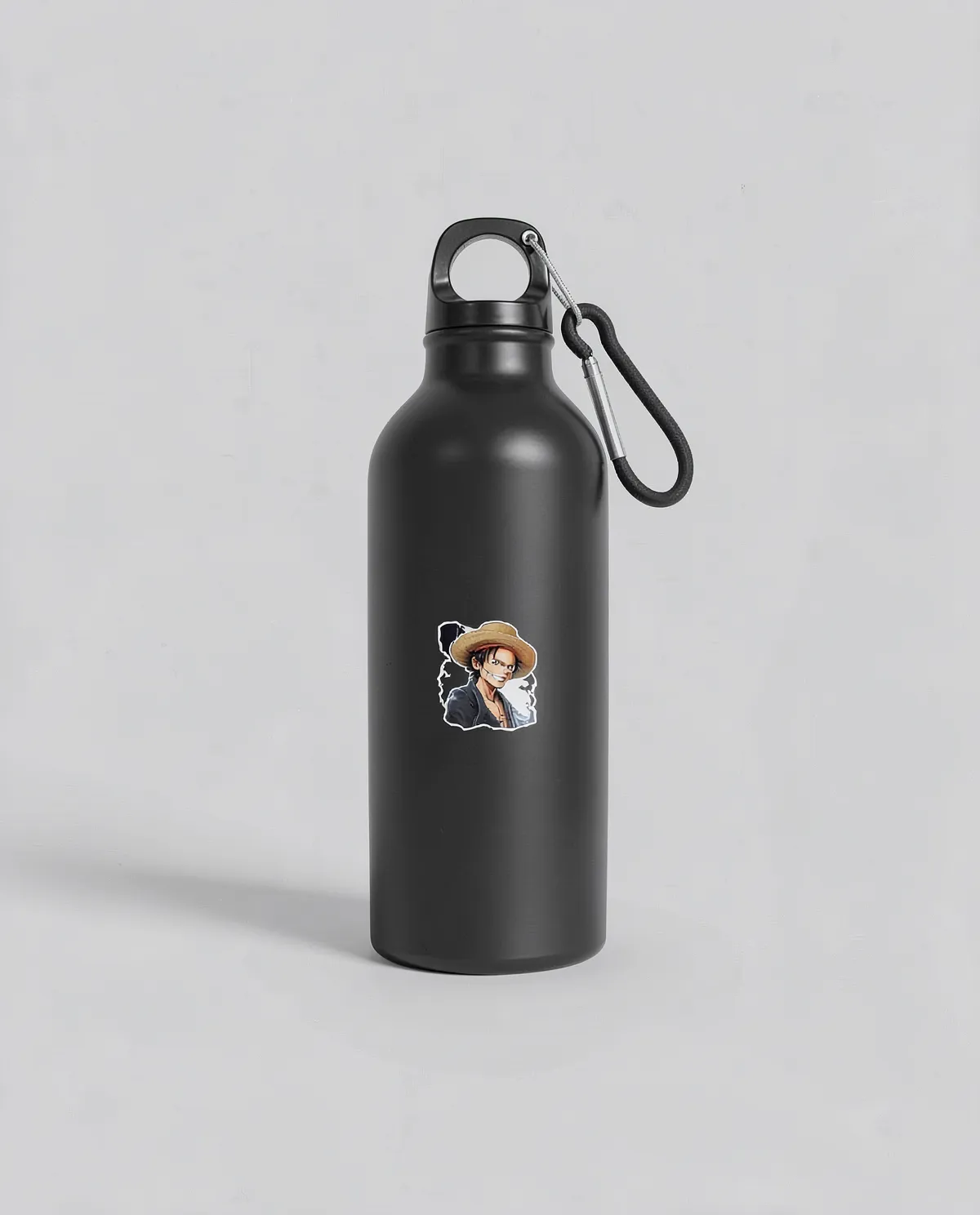 Eco-Friendly Recycled Aluminum Water Bottle with Carabiner 0