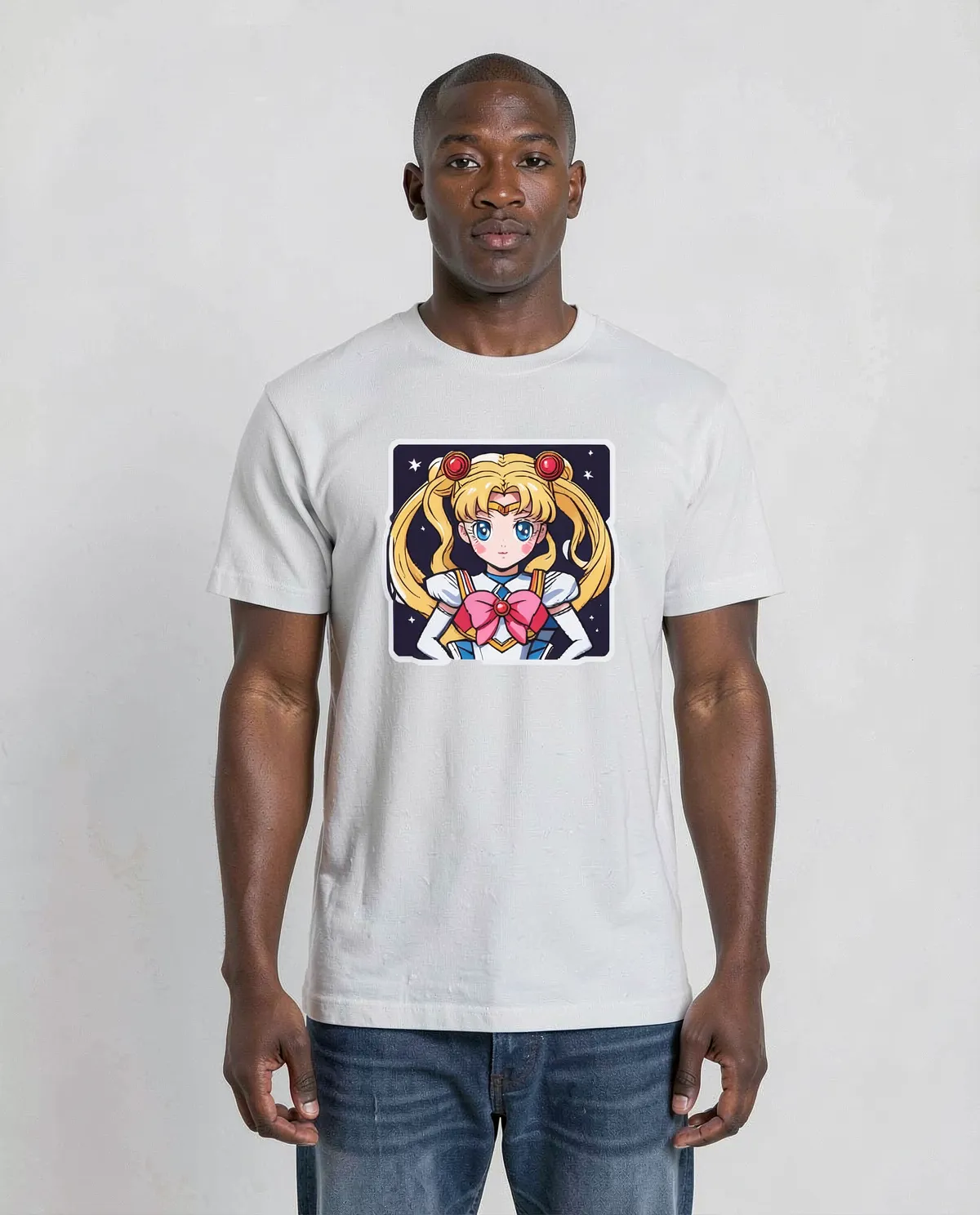 White Organic Cotton Crew Neck T-Shirt 0