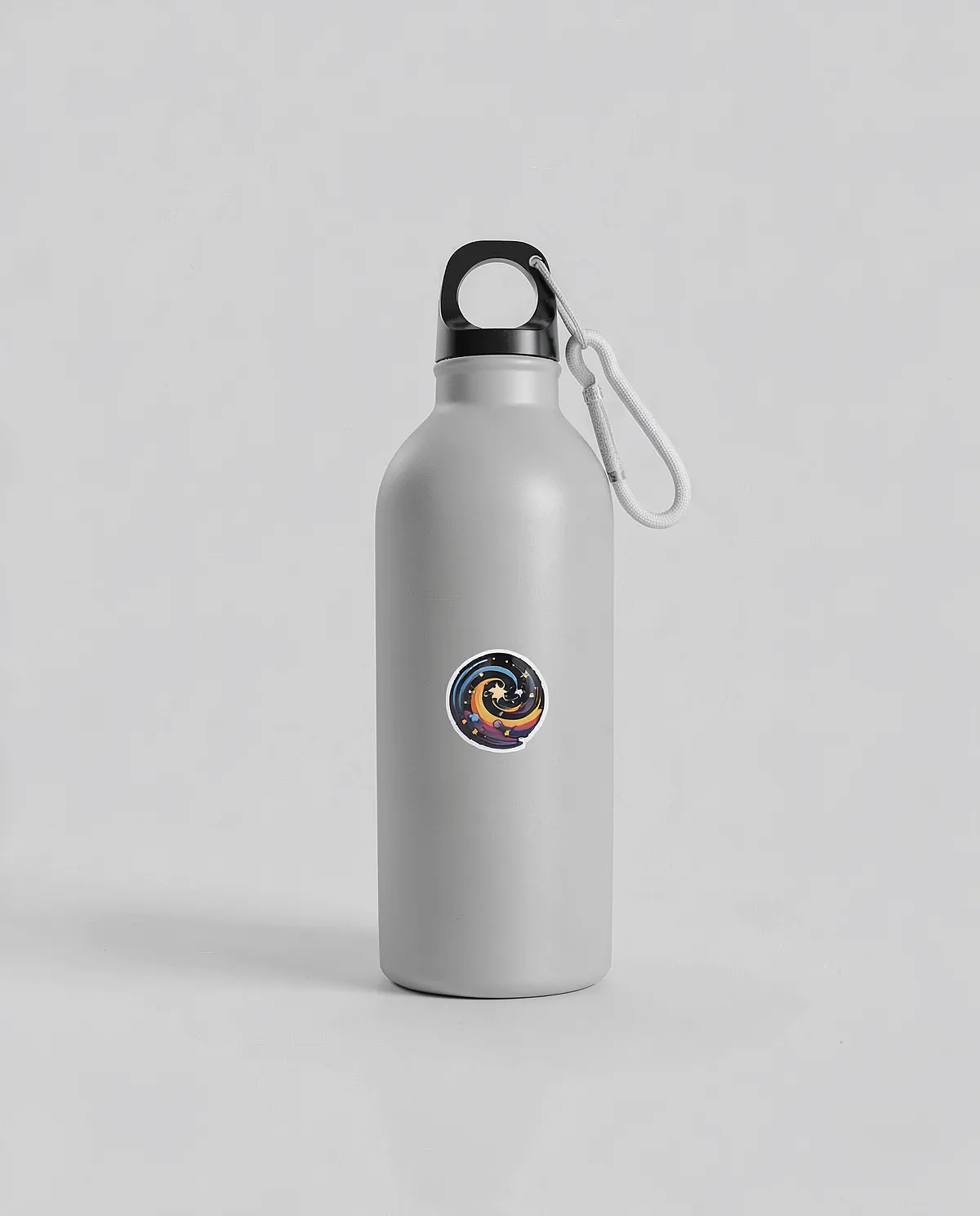 Recycled Aluminum Water Bottle with Metal Carabiner 0