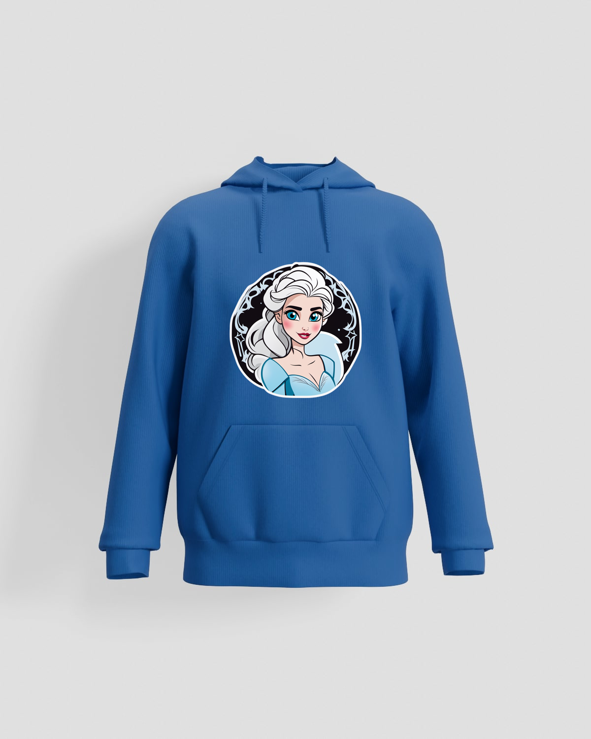 Blue Unisex Sweatshirt – Set-In Sleeves, Print-Ready 59