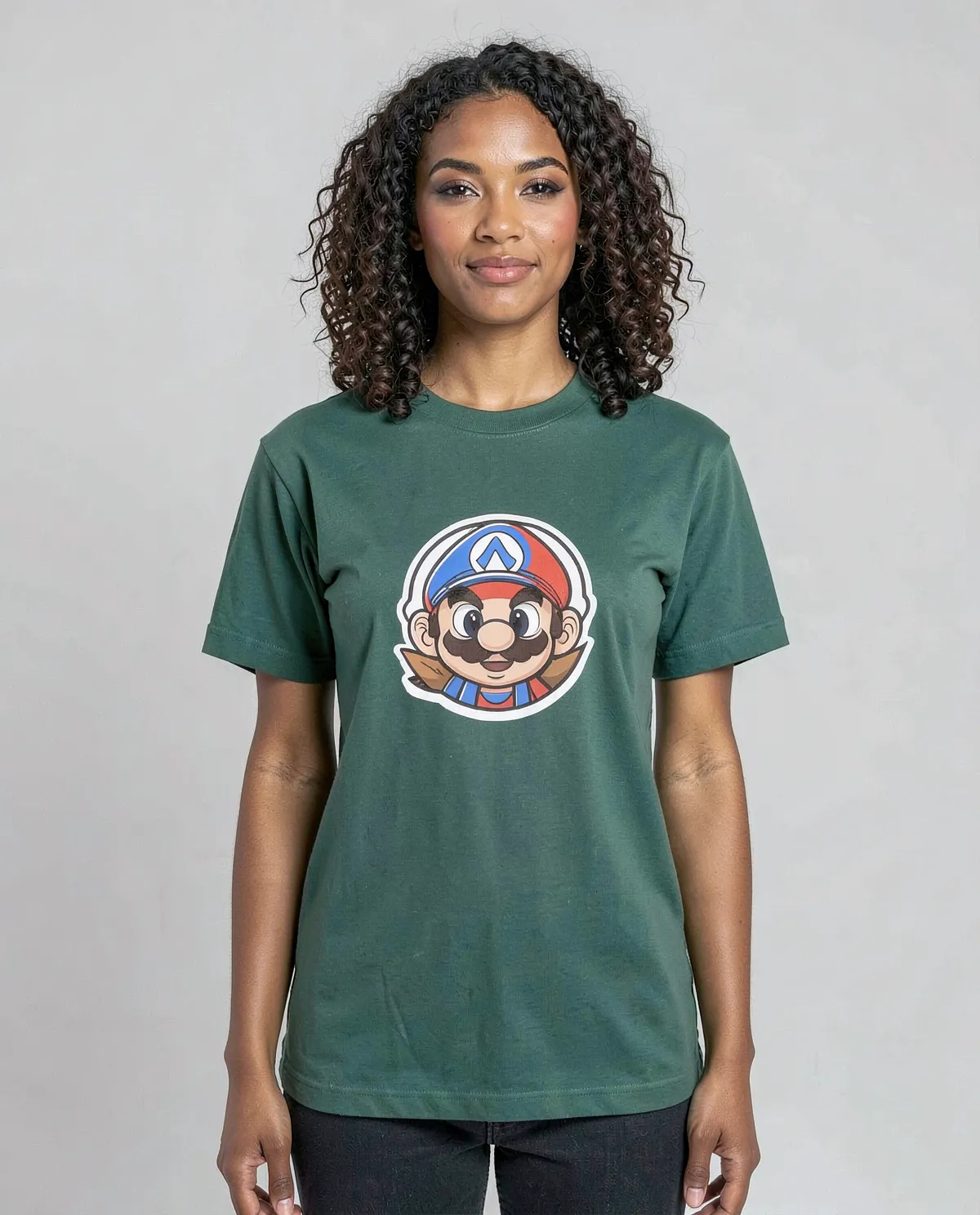 Green Short Sleeve Crew Neck Eco T-Shirt 0