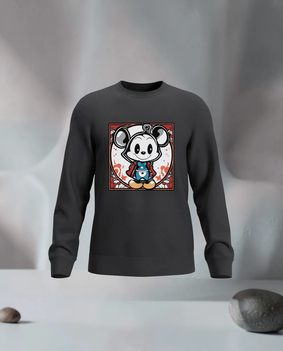 Black Unisex Organic Cotton Sweatshirt – Soft, Durable Comfort 59