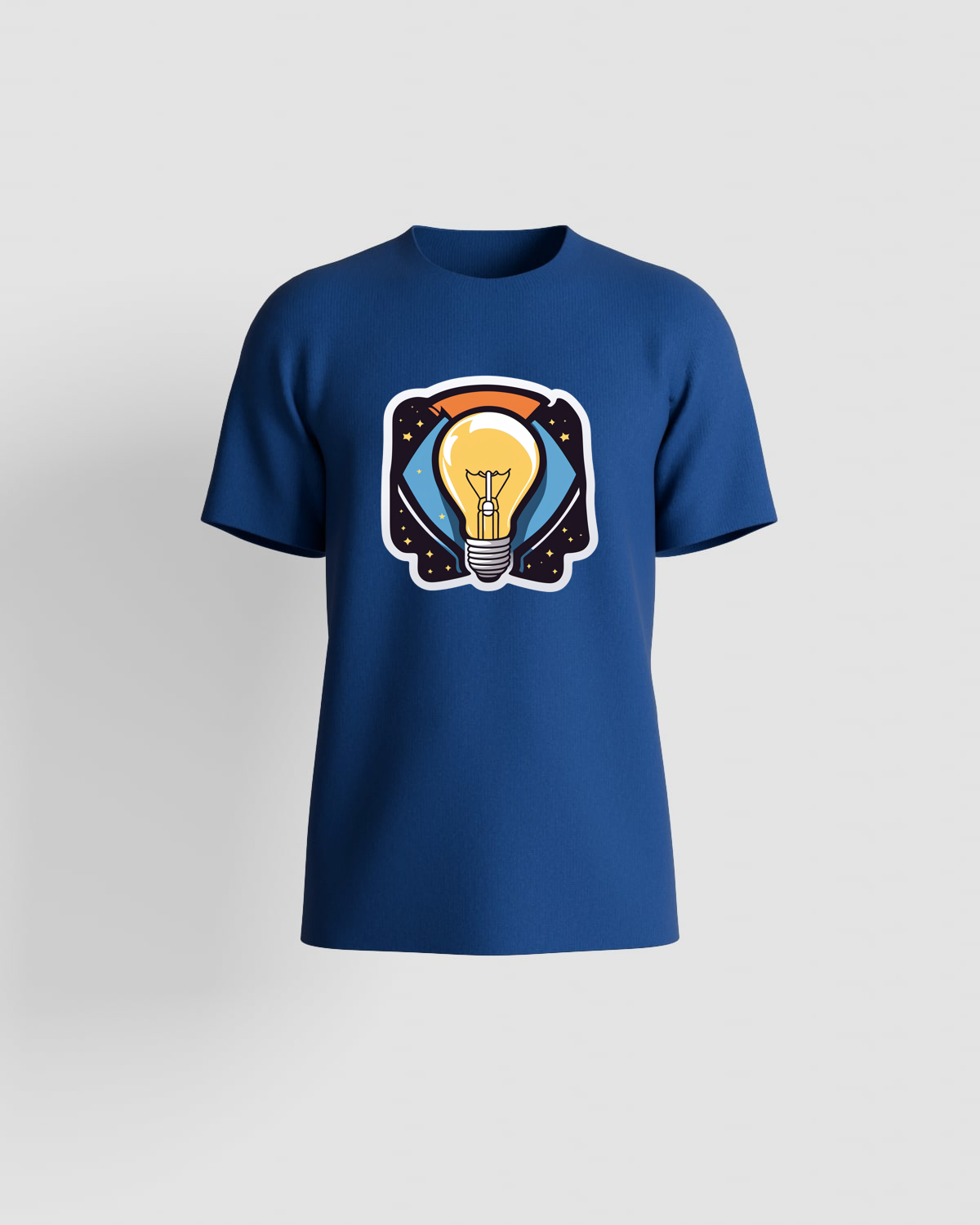 Blue Eco Sustainable T-Shirt with Minimalist Design 59