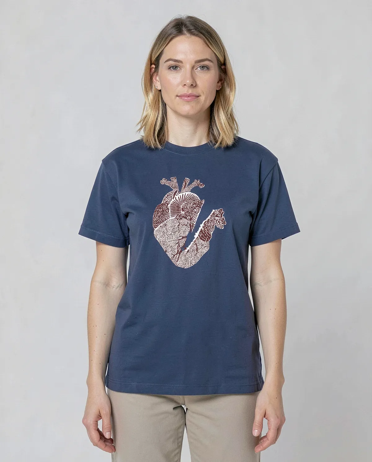 Blue Eco Sustainable T-Shirt with Bold Graphic 59