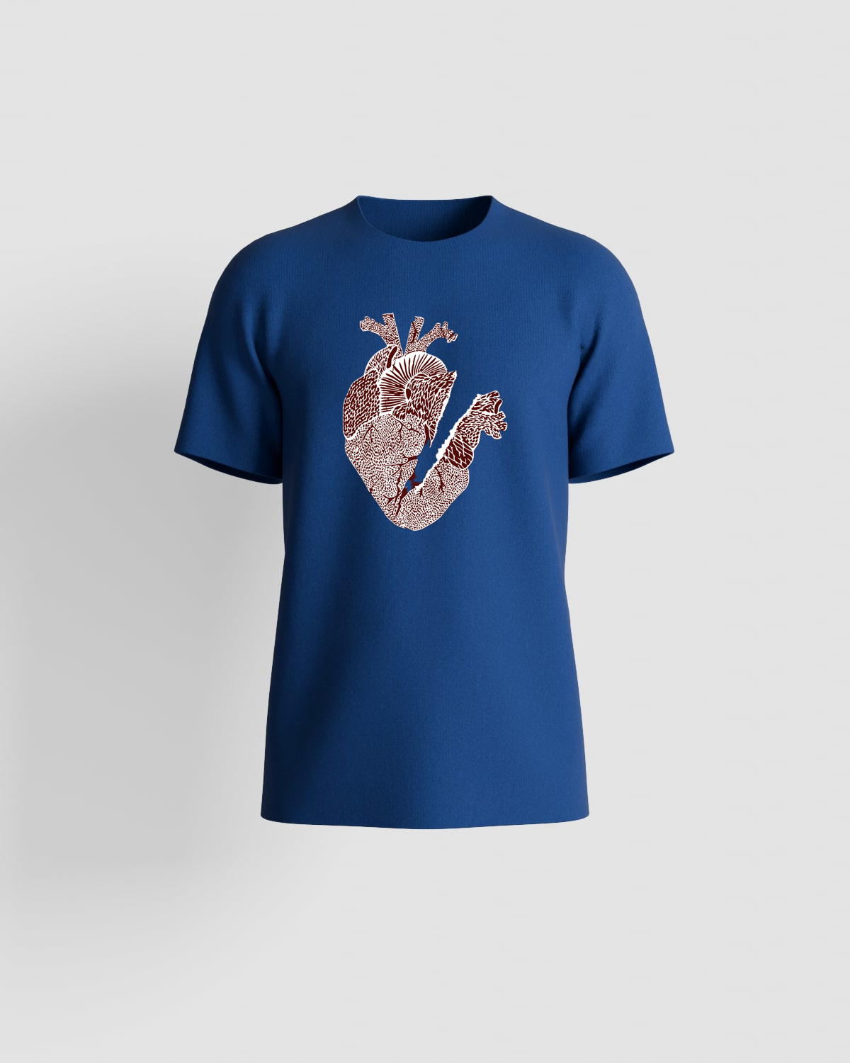 Blue Eco Sustainable T-Shirt with Bold Graphic 59