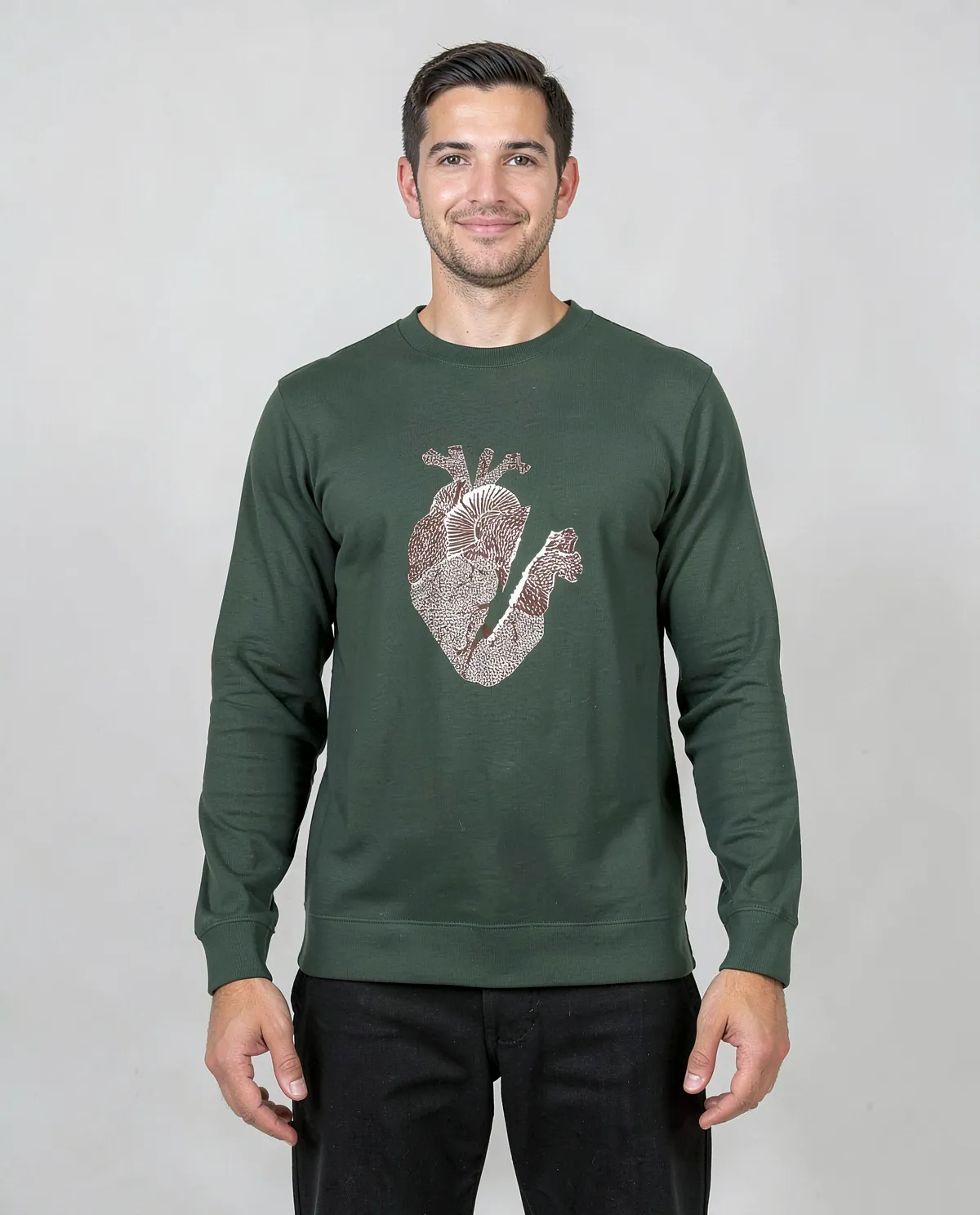 Green Graphic Sweatshirt – 100% Organic Cotton 0