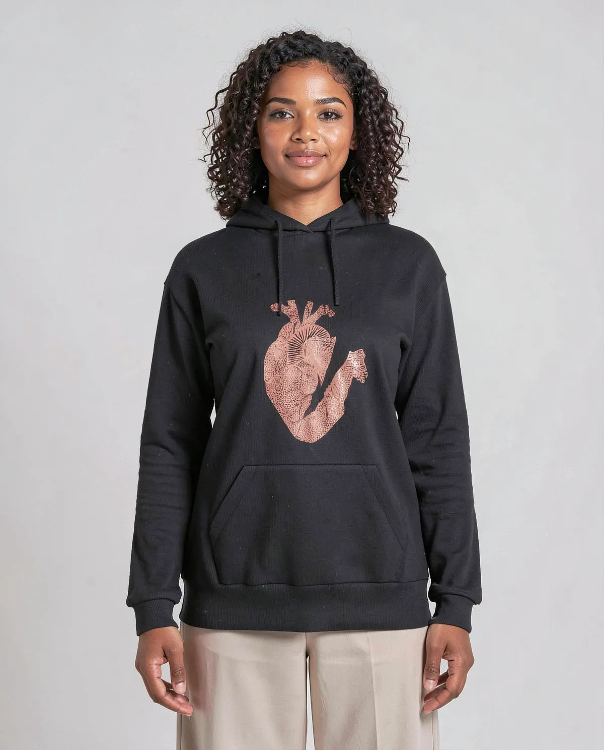 Black Unisex Organic Cotton Sweatshirt – Soft & Sustainable 0