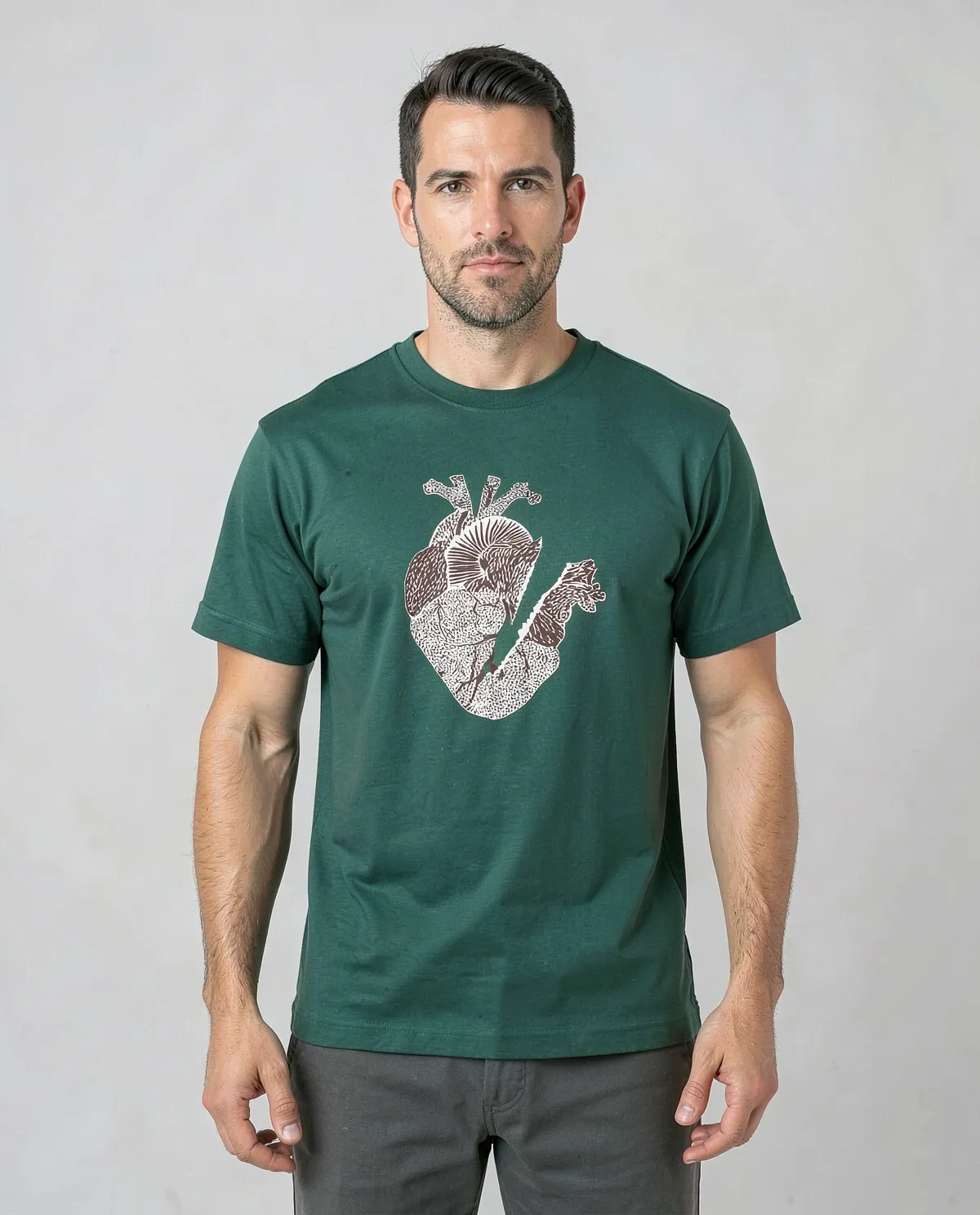 Vibrant Green T‑Shirt – Soft Organic Cotton, Short Sleeves 59