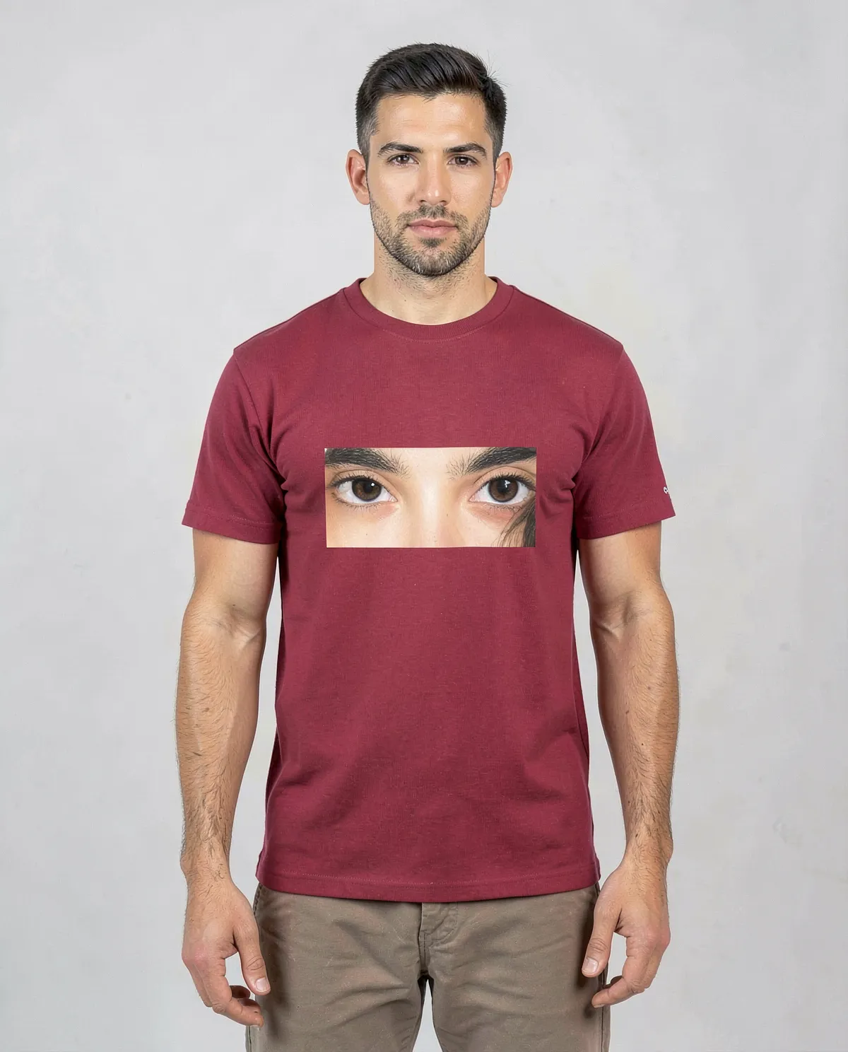 Red T-Shirt with Bold Graphic Print 0