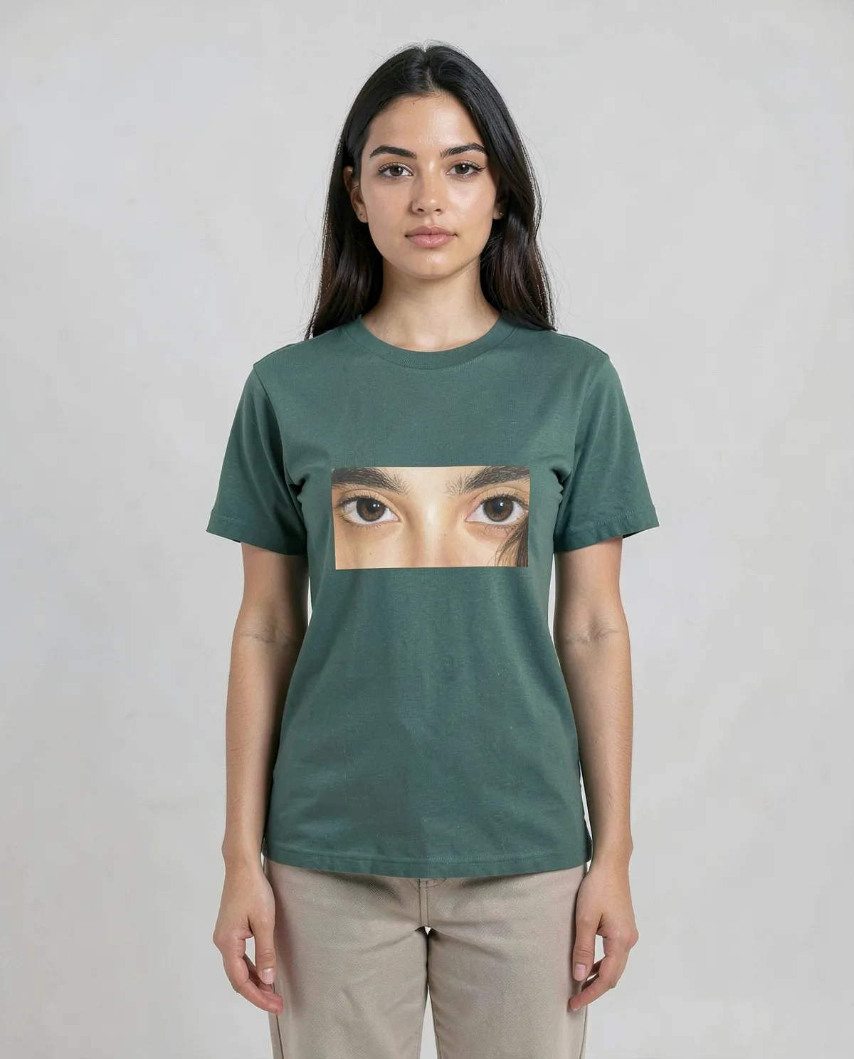 Green Eco‑Sustainable T‑Shirt with Modern Fit 0