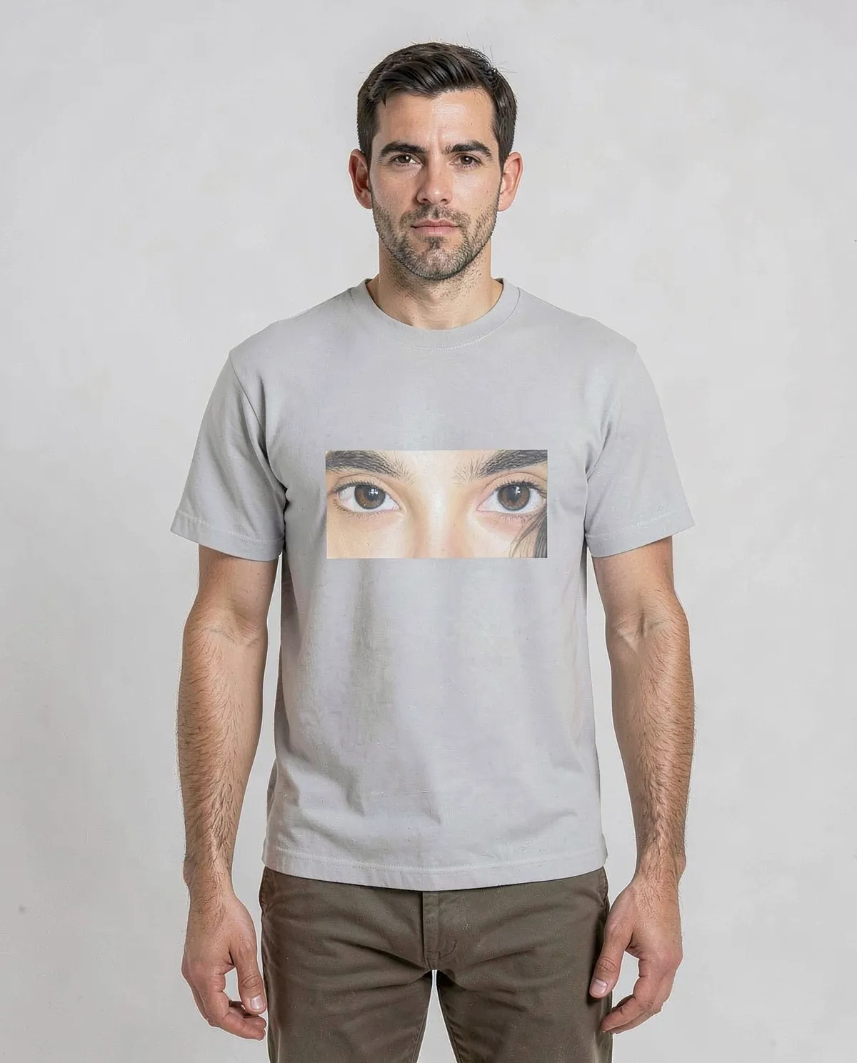 Grey Genderless Eco Cotton T-Shirt Soft Modern Fit 0