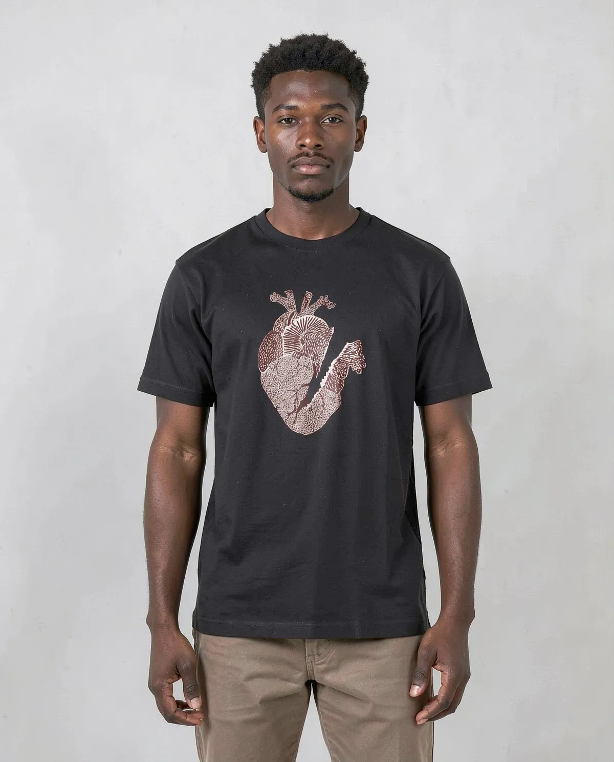 Black Unisex T-Shirt 100% Organic Cotton Modern Fit 0