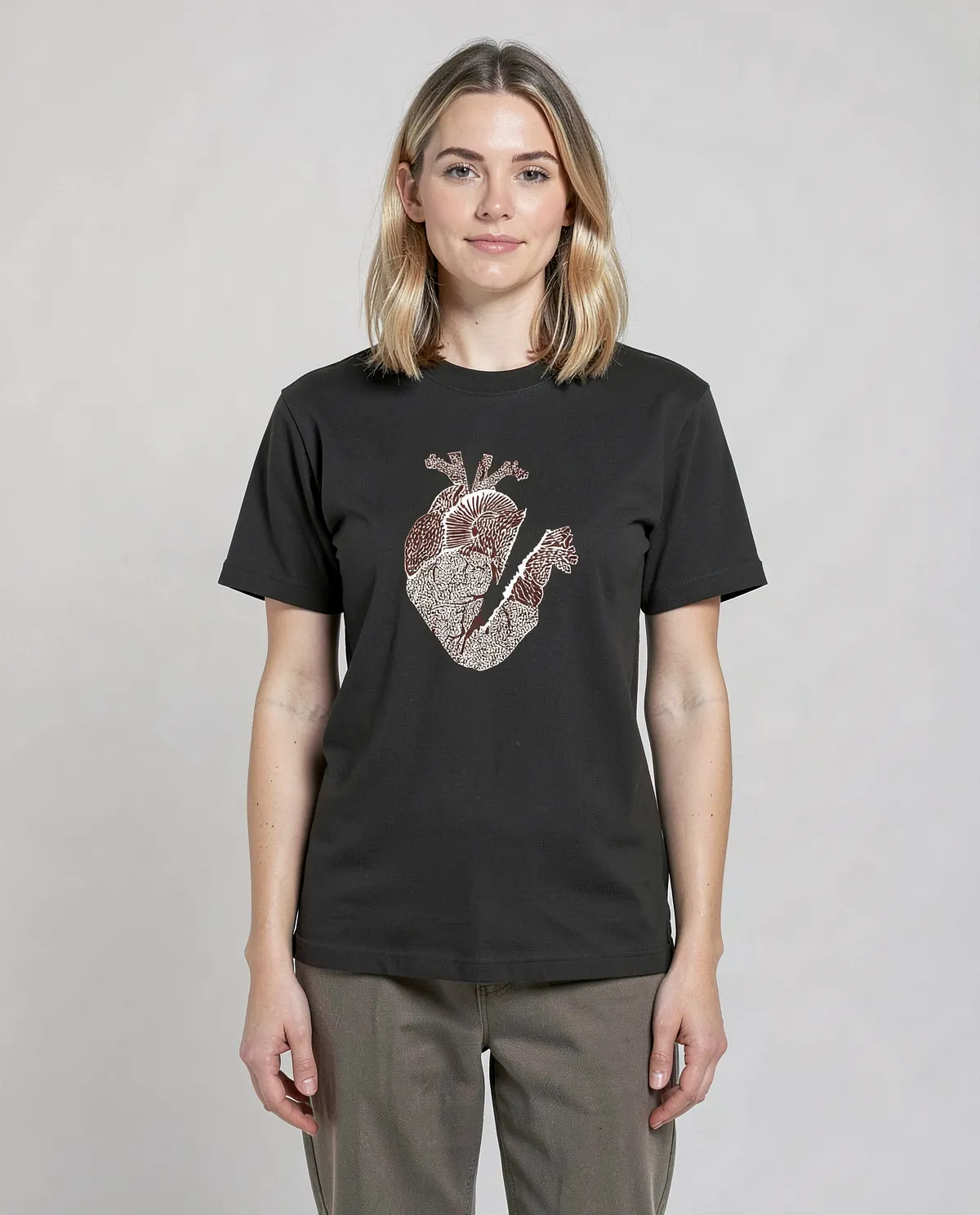 Black Unisex T-Shirt 100% Organic Cotton Modern Fit 59