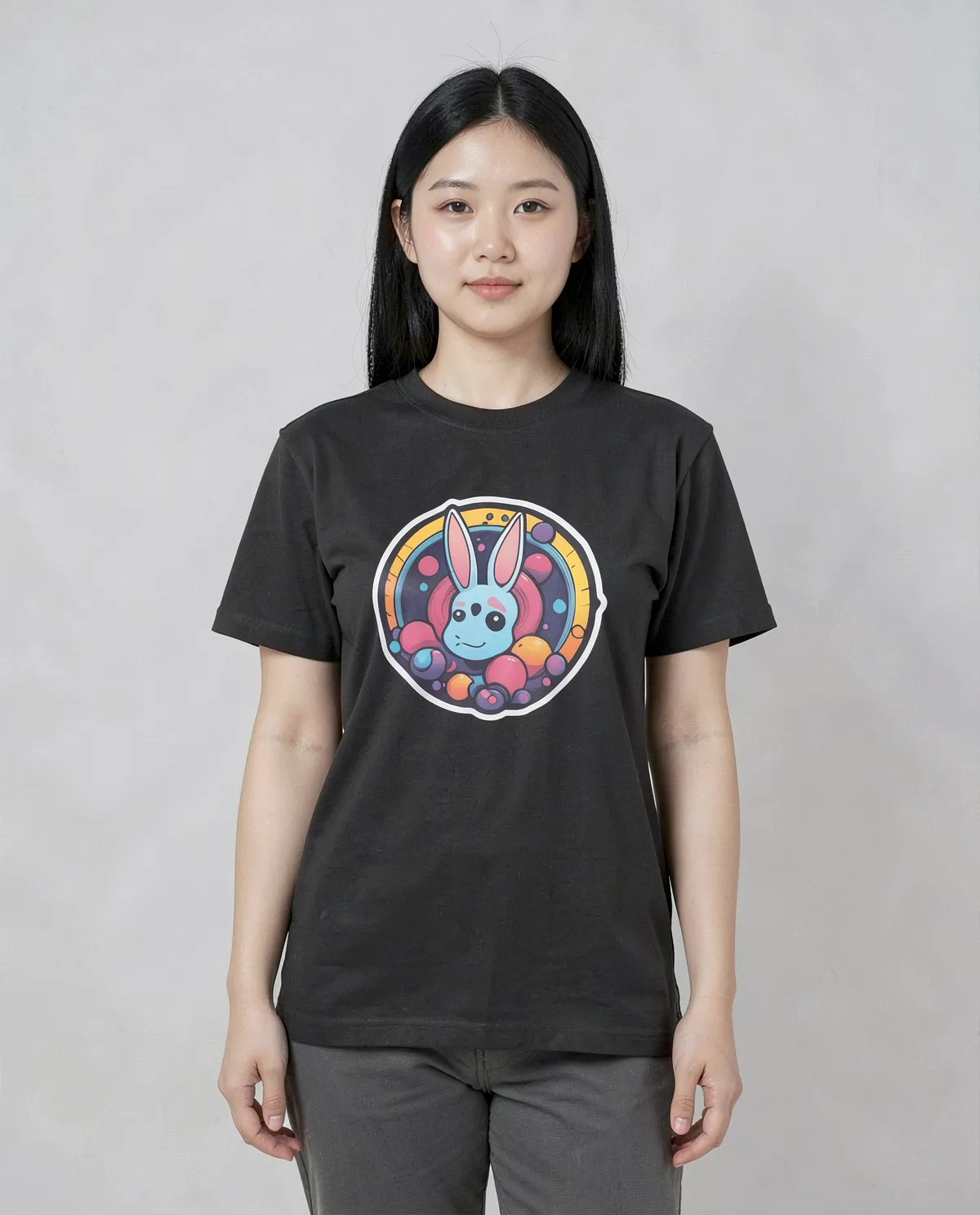 Black Eco‑Sustainable Organic Cotton T‑Shirt 0
