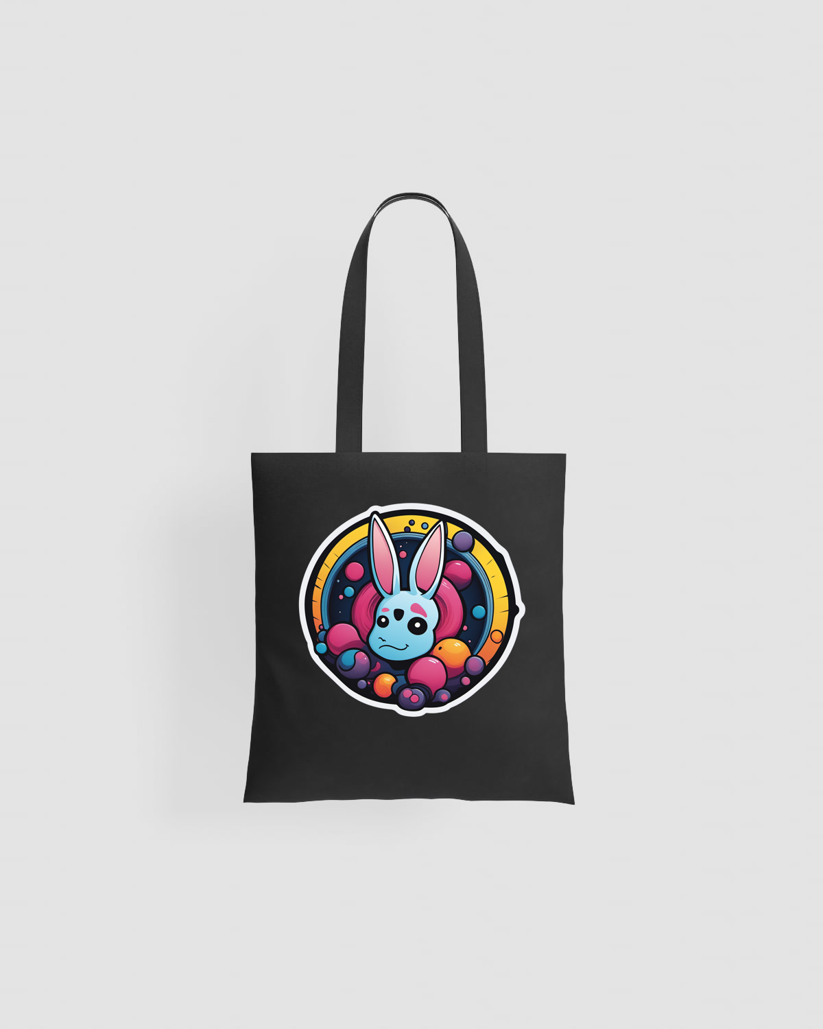 Cotton Tote Bag Long Handles Smooth Print Surface 59