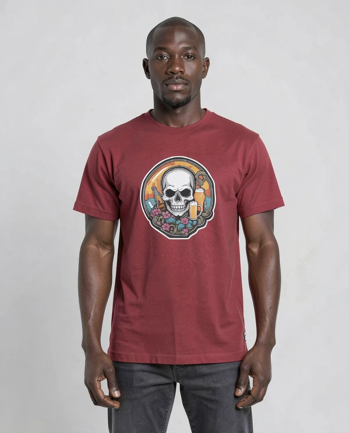 Red Organic Cotton T‑Shirt – Modern Fit, Eco‑Friendly 0