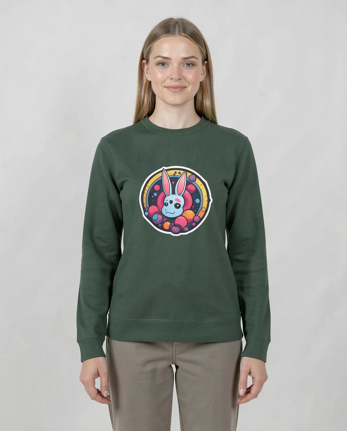 Green Unisex Organic Cotton Sweatshirt 0