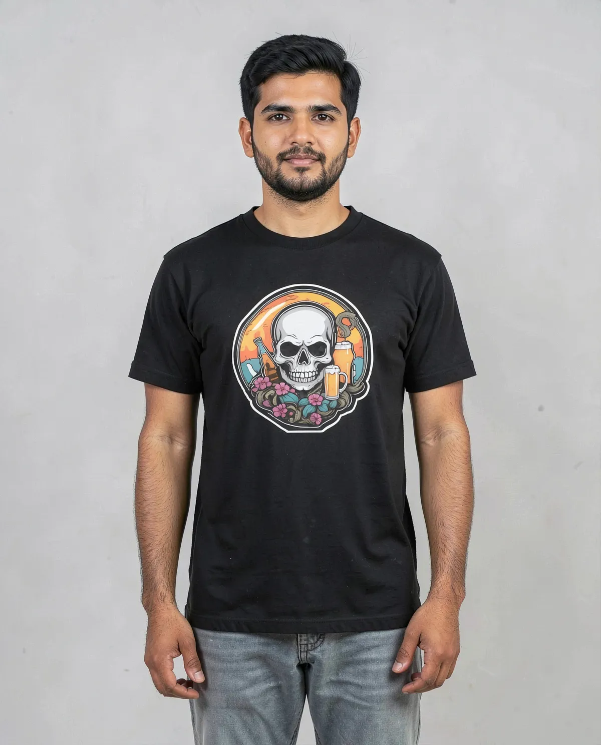 Black Modern Fit Organic Cotton T-Shirt 0