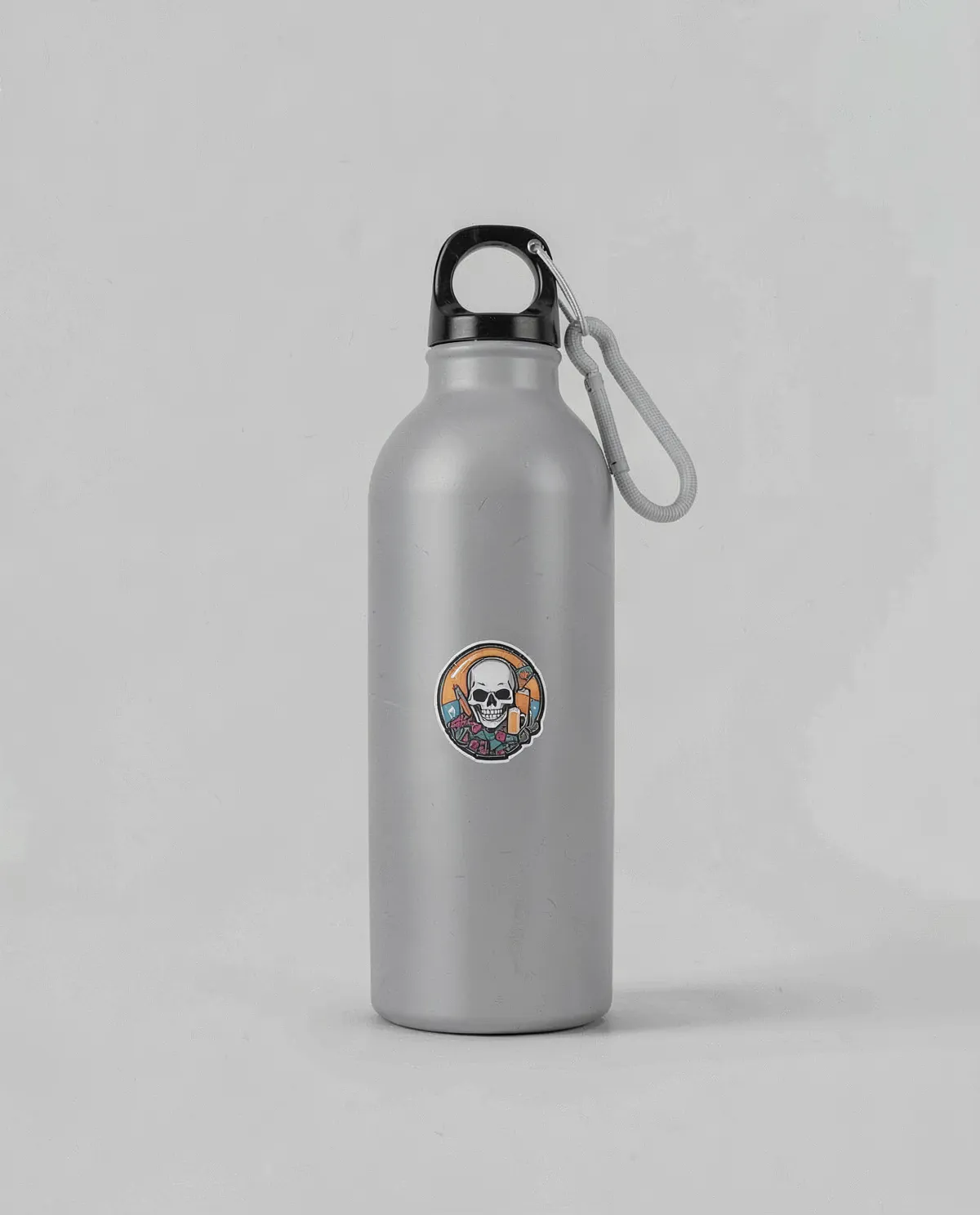 Recycled Aluminum Water Bottle with Metal Carabiner 0