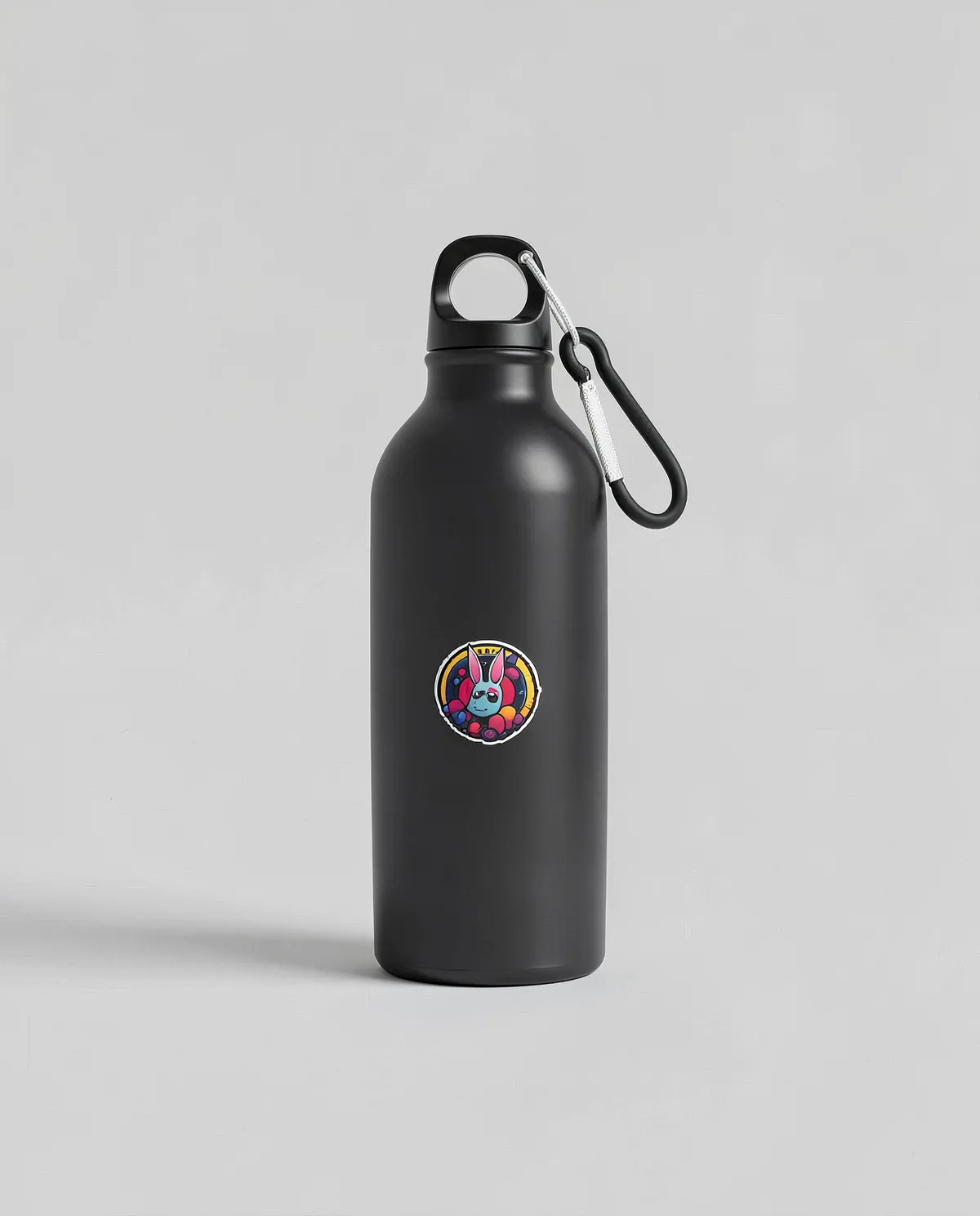 Eco-Friendly Recycled Aluminum Water Bottle with Carabiner 0