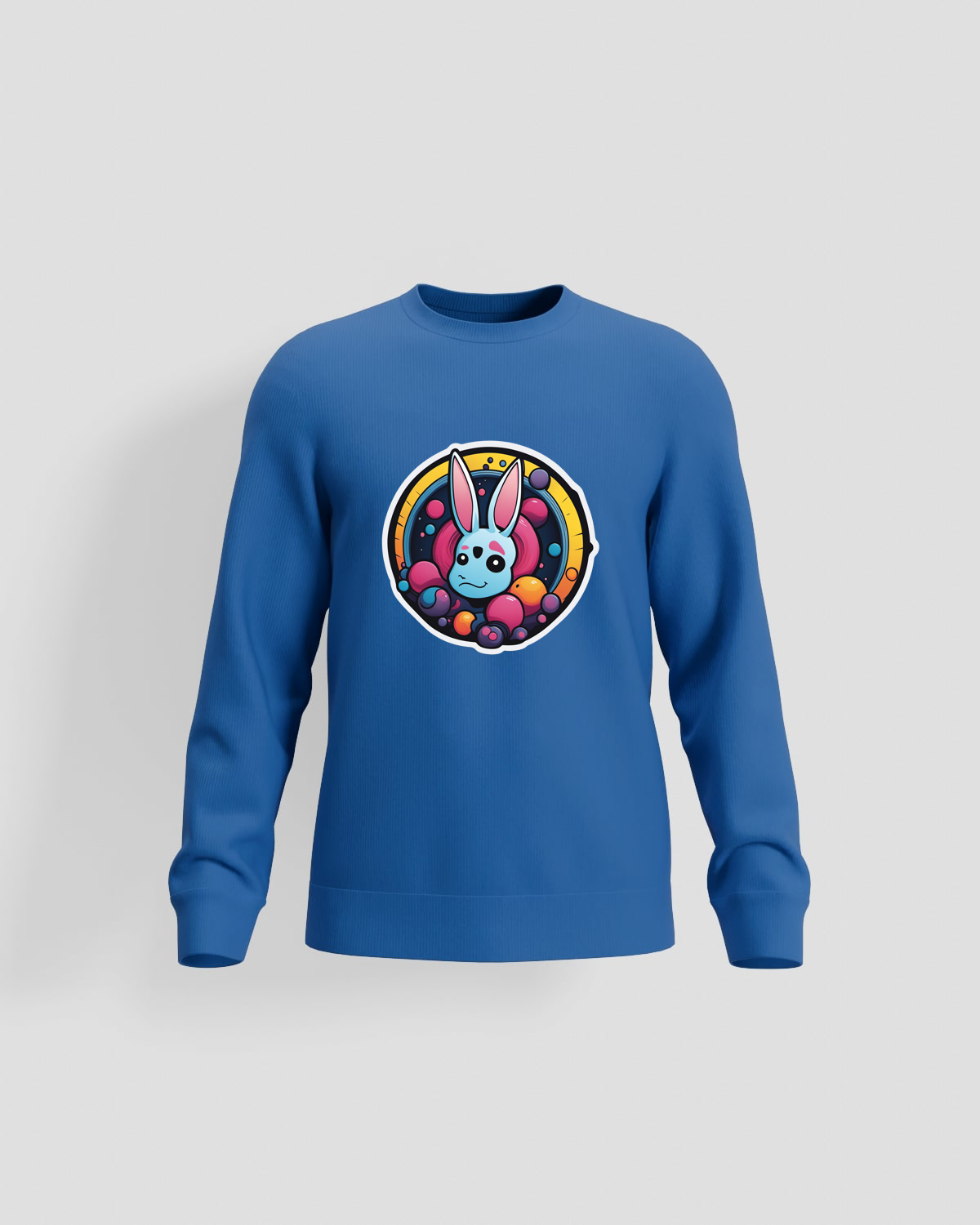 Blue Unisex Organic Cotton Sweatshirt – Soft & Sustainable 59
