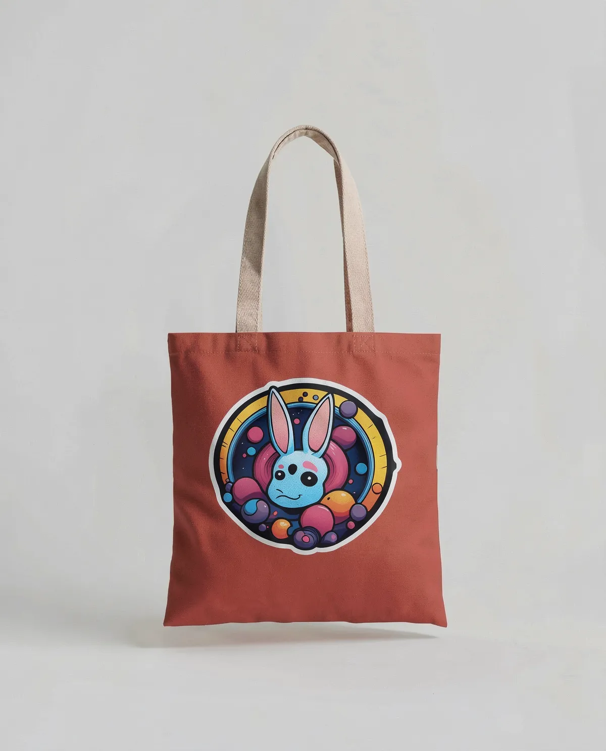 Cotton Tote Bag with 67cm Long Handles and Smooth Surface 0