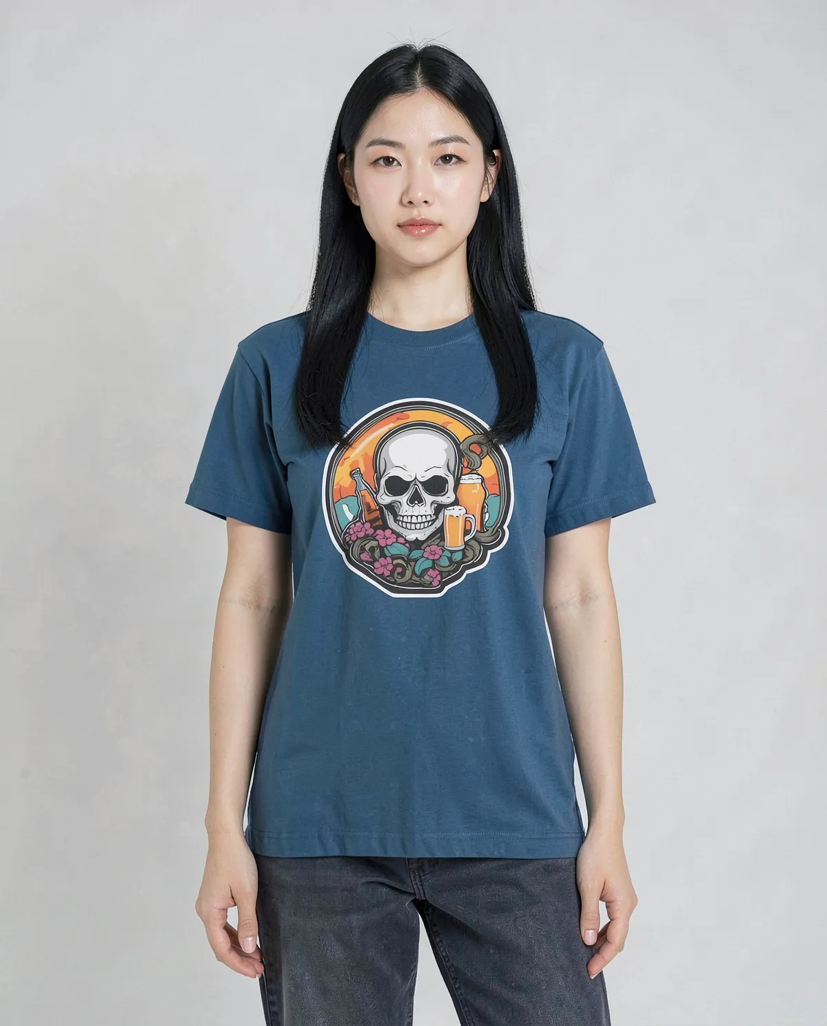 Blue Eco Sustainable Organic Cotton T Shirt 0