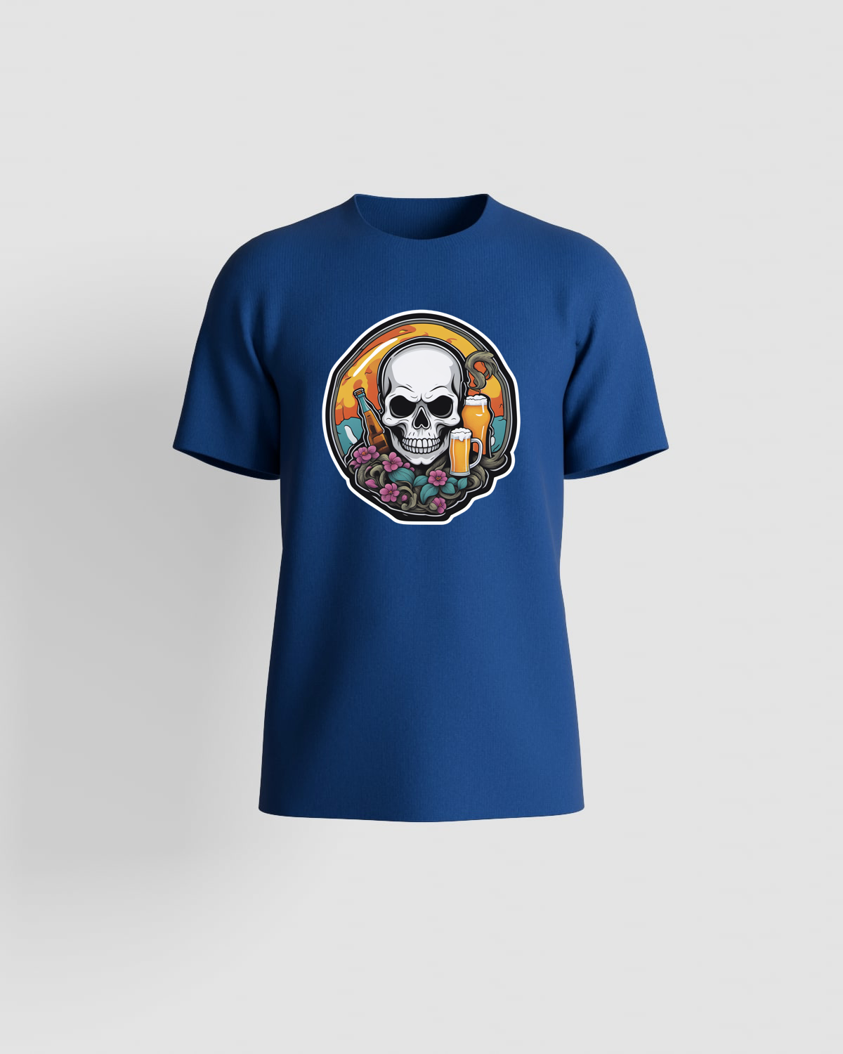 Blue Eco Sustainable Organic Cotton T Shirt 59
