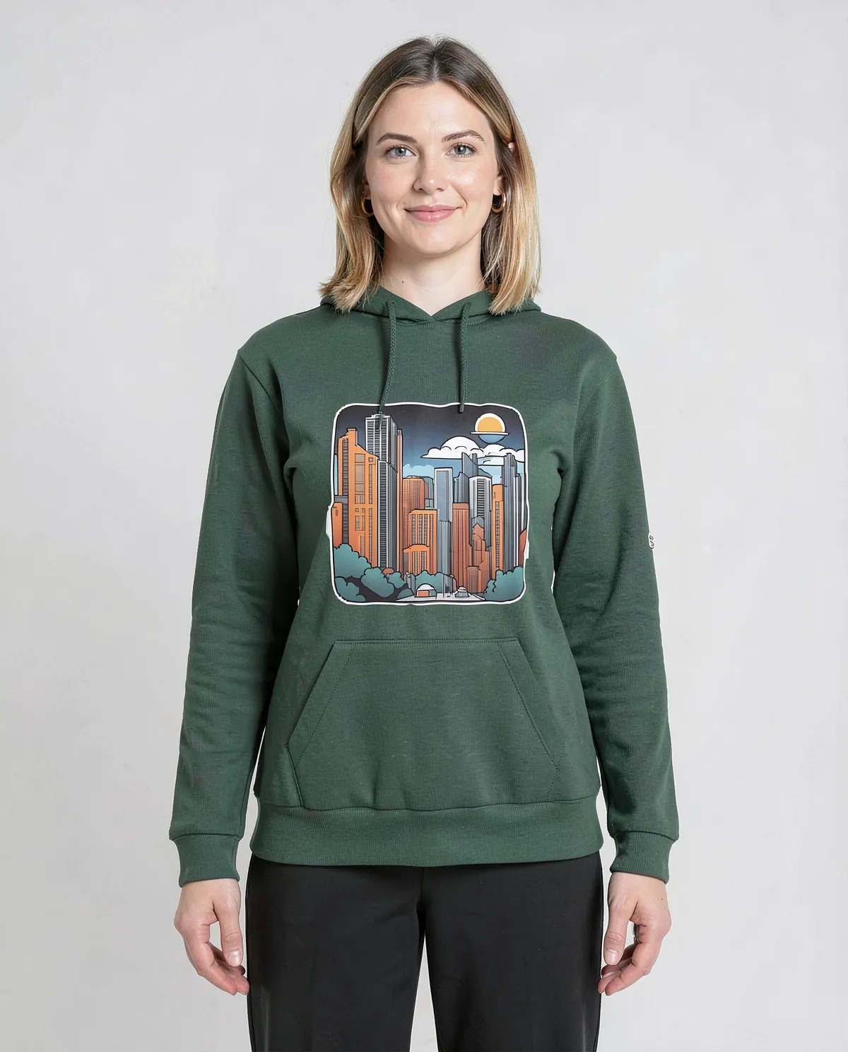 Sweatshirt Vert – Confort en coton biologique 0