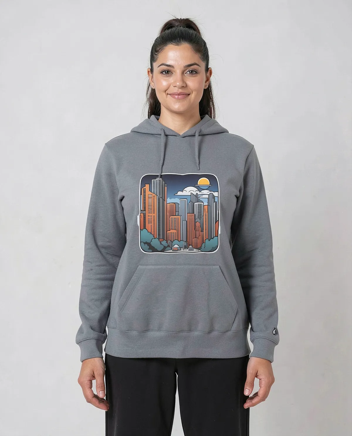 Grey Unisex 100% Cotton Sweatshirt – Ideal Print Surface 0