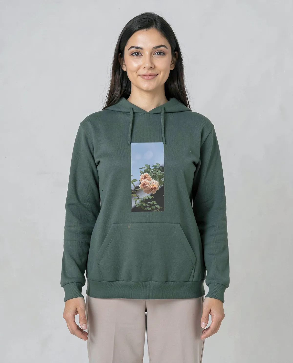 Vibrant Green Unisex Organic Cotton Sweatshirt – Eco Friendly Comfort 0