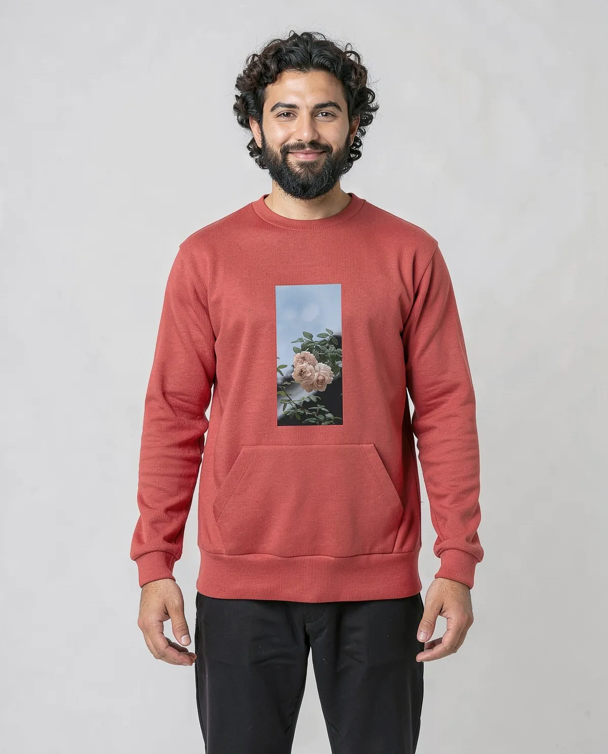 Vibrant Red Sweatshirt – Soft Organic Cotton Comfort 0