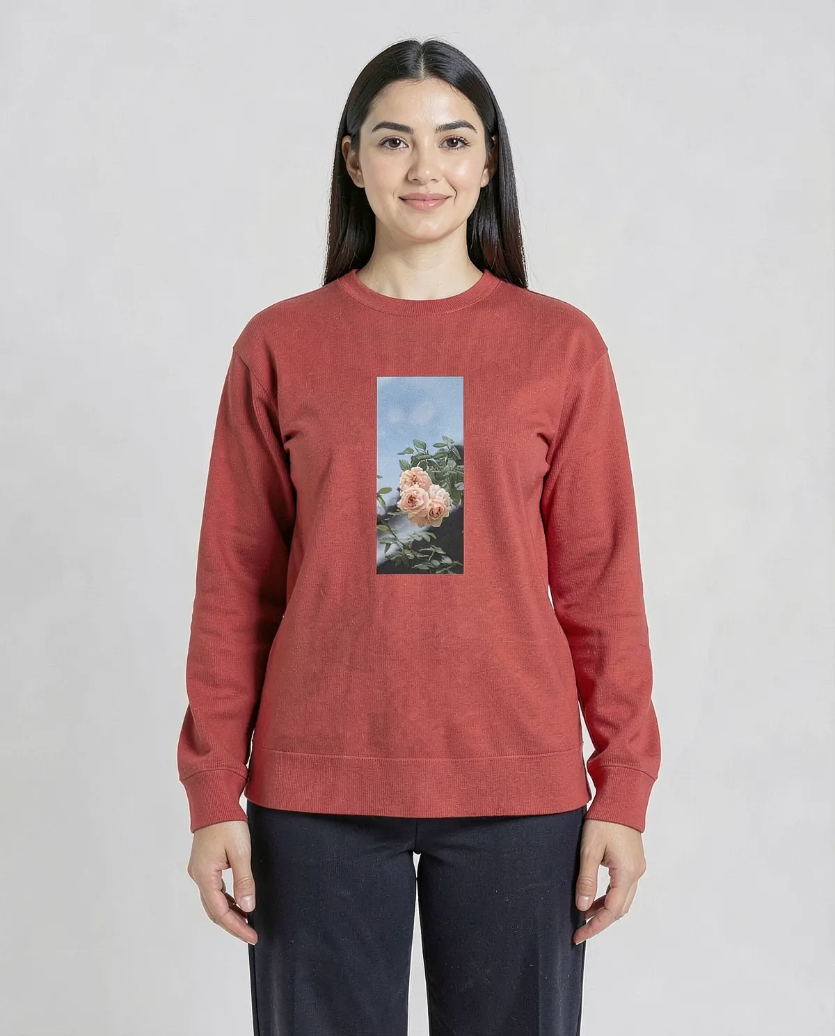 Red Unisex Sweatshirt – Soft, Wash-Resistant Cotton 59