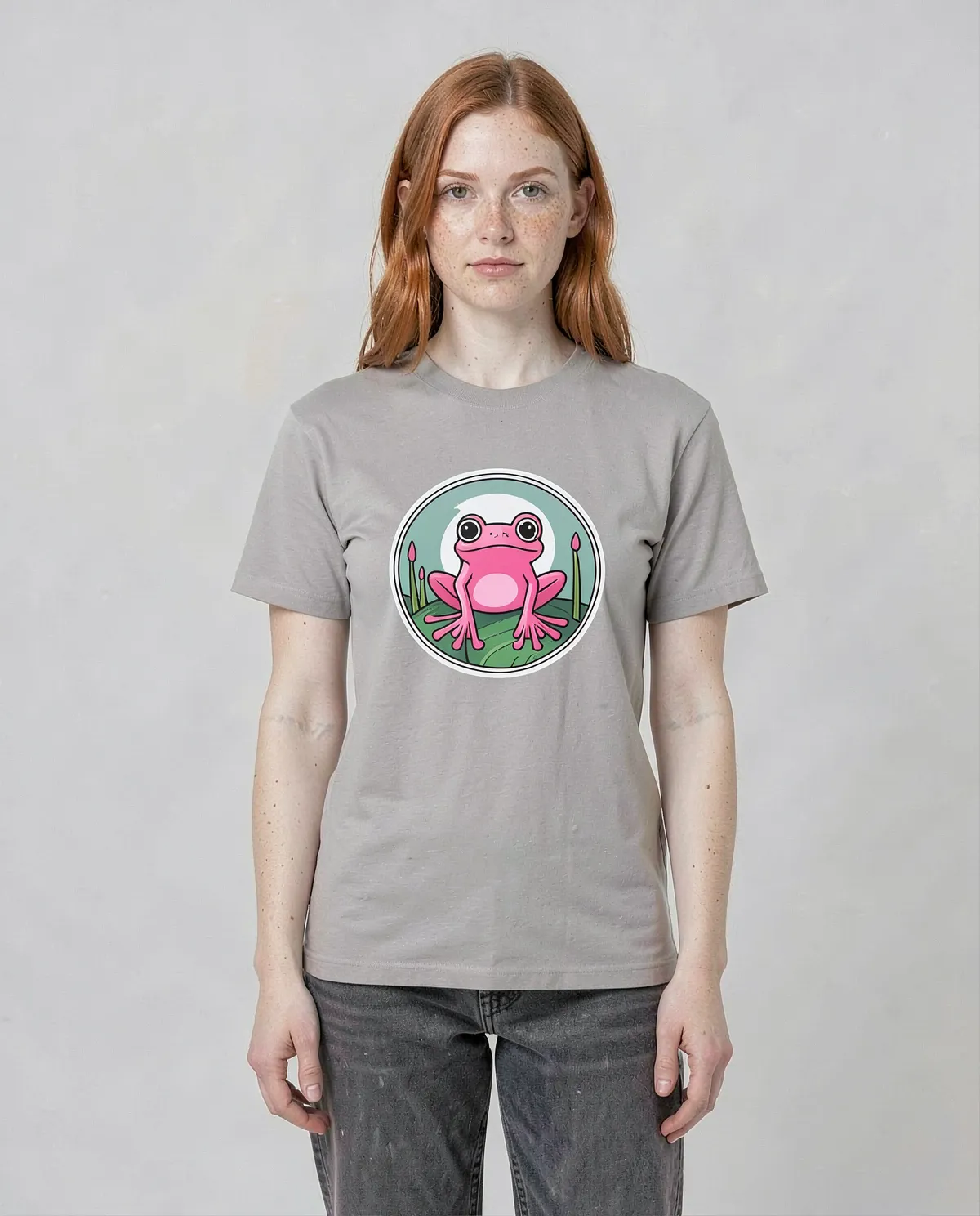 Grigio Eco‑Cotton Unisex T Shirt Modern Fit 0