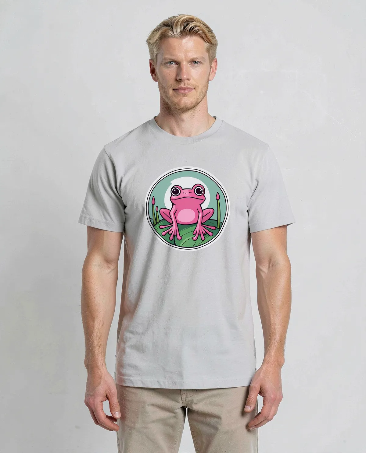 White T-Shirt with Clean Graphic 0