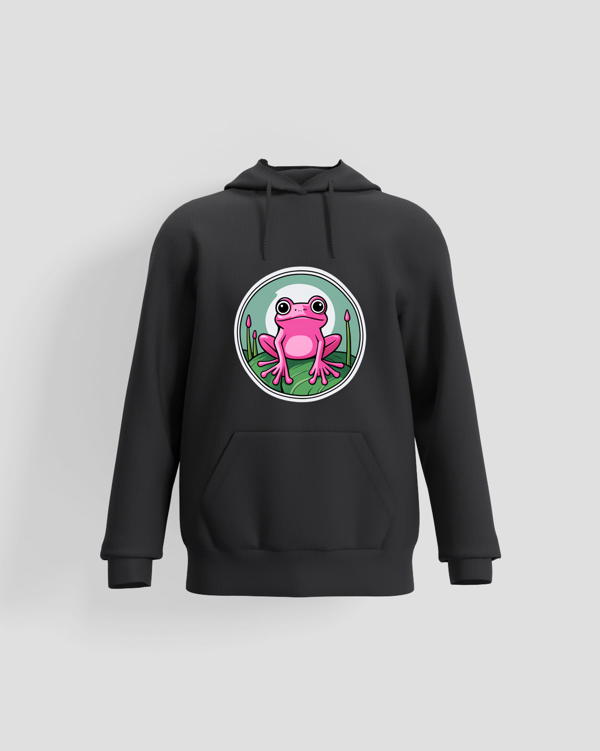 Sweatshirt en coton biologique unisexe noir – doux et durable 59