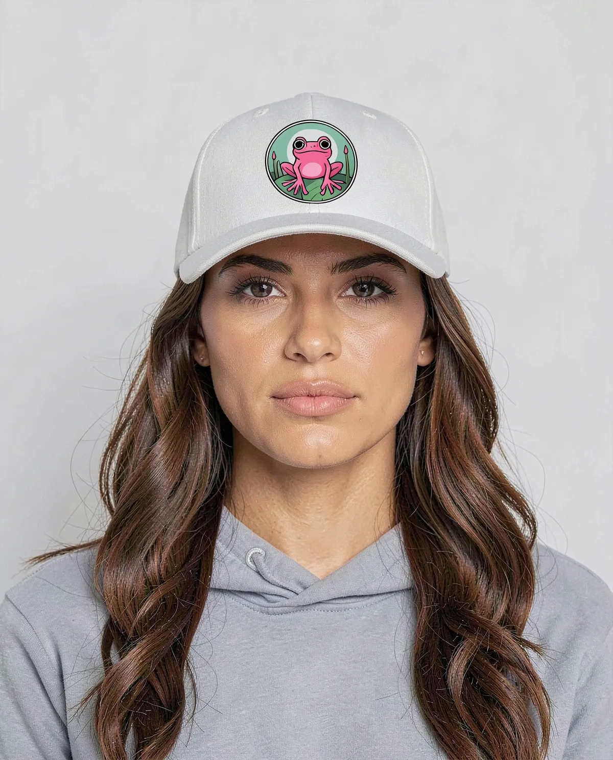 White Cotton Cap with Velcro Closure – Custom Print Friendly 0