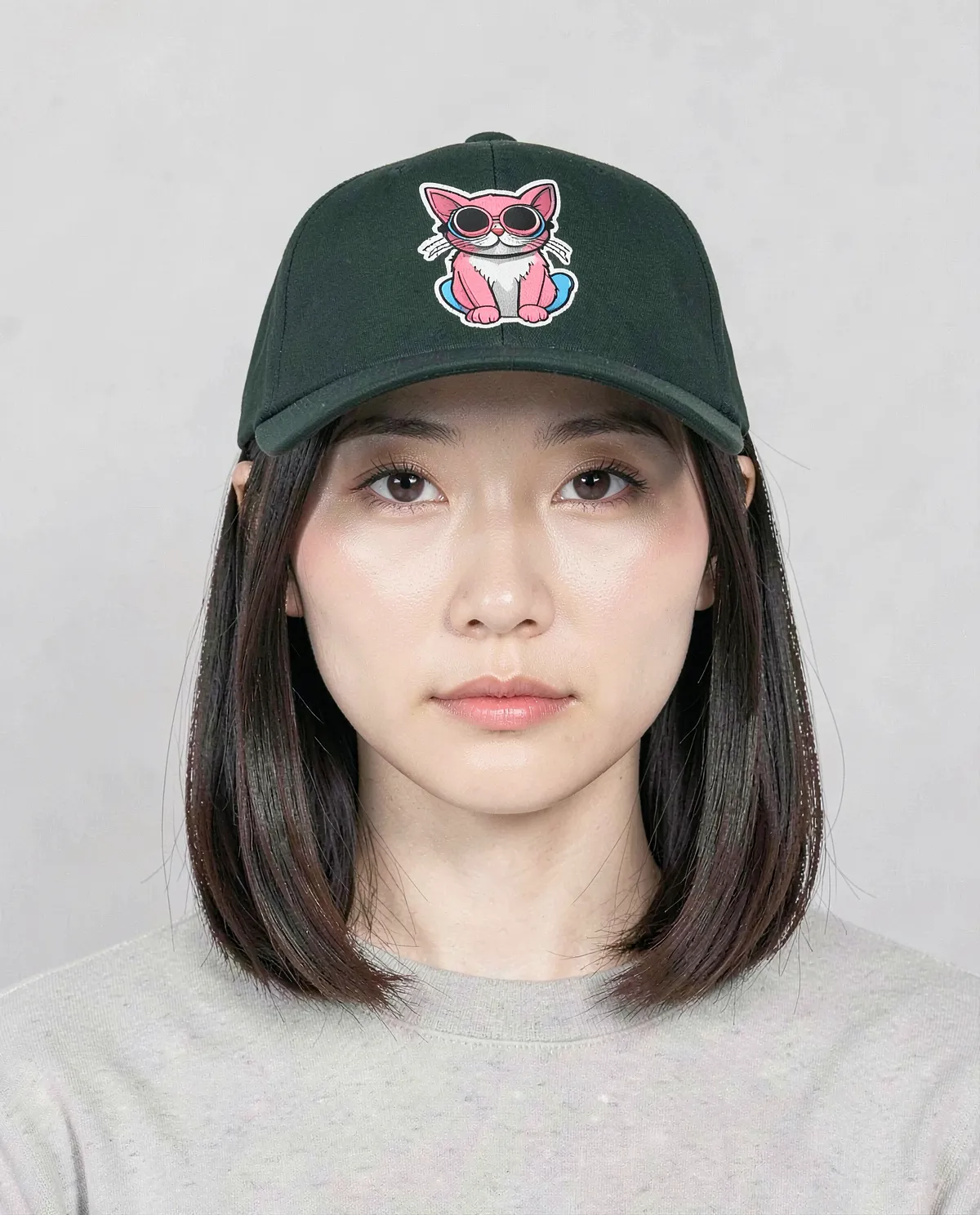 Green Classic 5 Panel Cotton Cap with Velcro 0