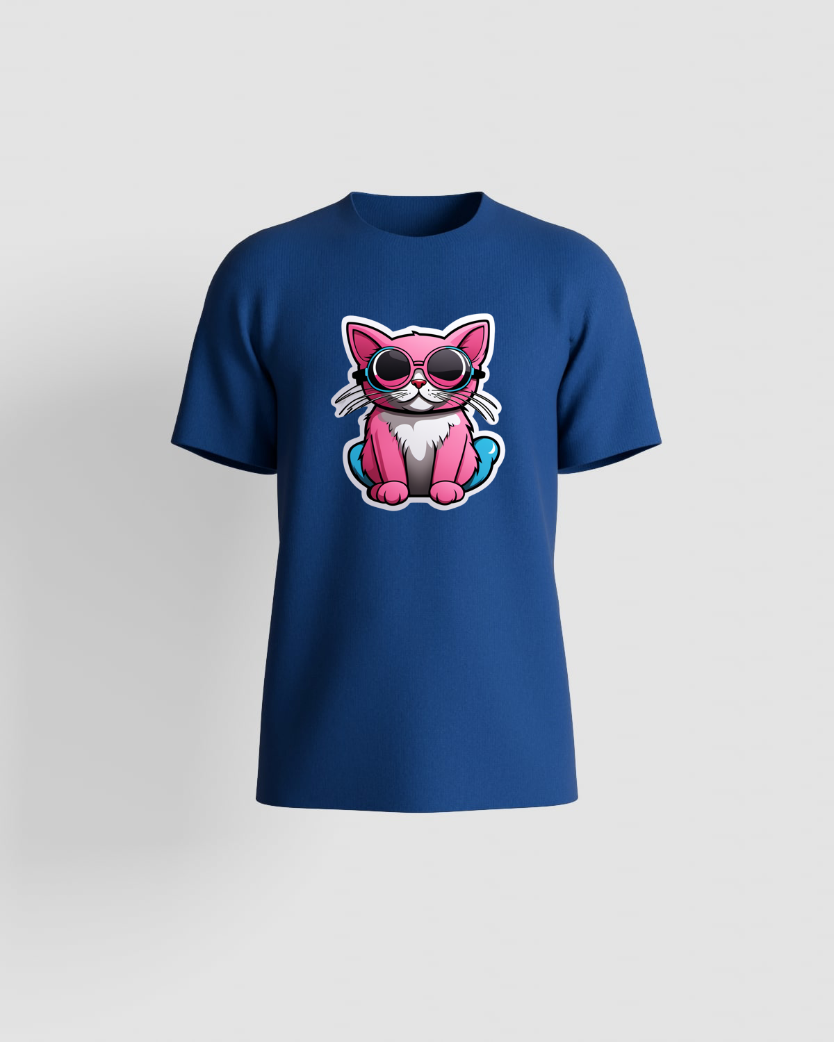 Blue Organic Cotton Unisex T‑Shirt Modern Fit 59