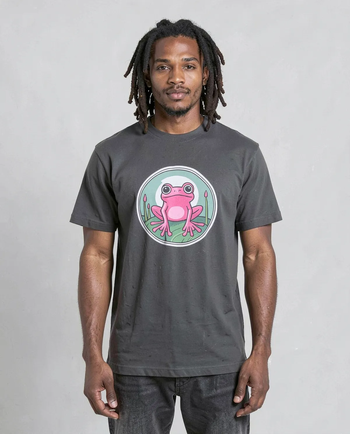 Black T-Shirt, Eco‑Sustainable Organic Cotton Crew Neck 0