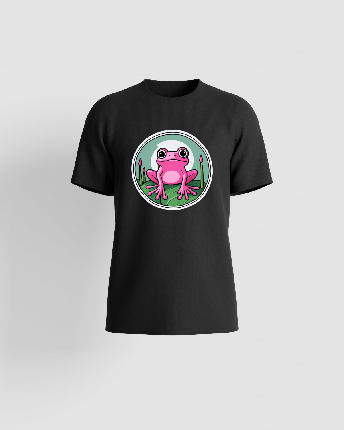 Black T-Shirt, Eco‑Sustainable Organic Cotton Crew Neck 59