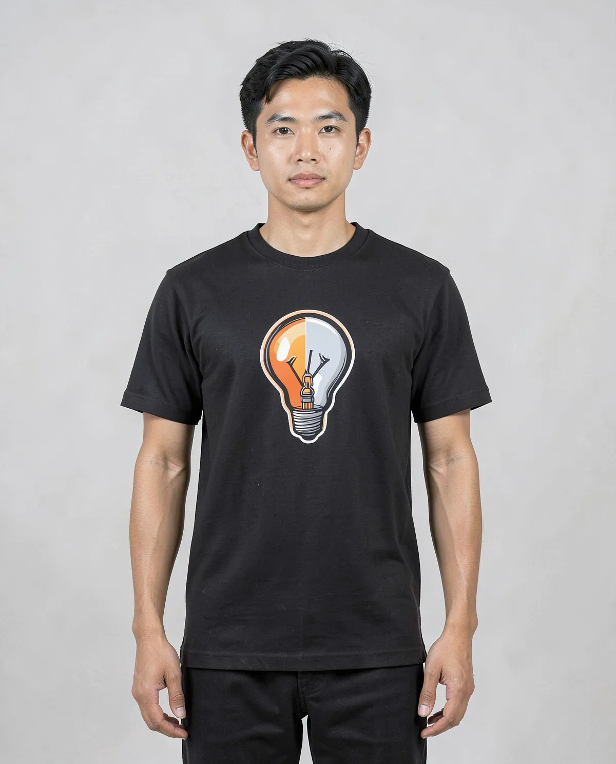 Black Unisex Eco Cotton Crew Neck T-Shirt 0