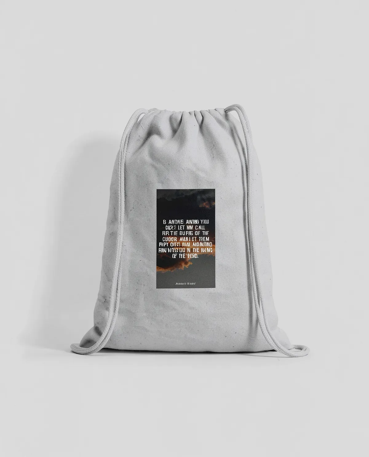 Customizable Drawstring Bag – Smooth Print Surface 0