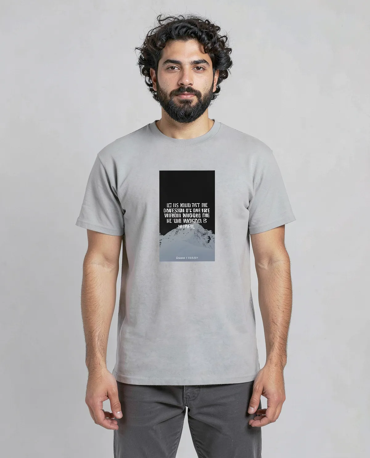 Grey T-Shirt – Eco-Friendly Organic Cotton Comfort 0