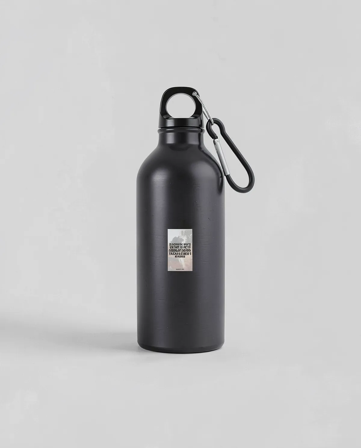 Eco-Friendly Recycled Aluminum Water Bottle with Carabiner 0