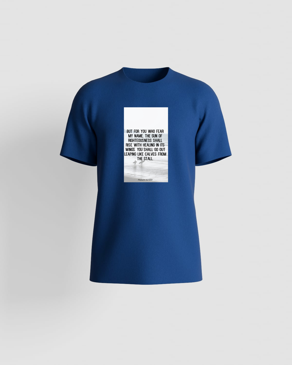Blue Organic Cotton T‑Shirt, Modern Fit, Eco Friendly 59