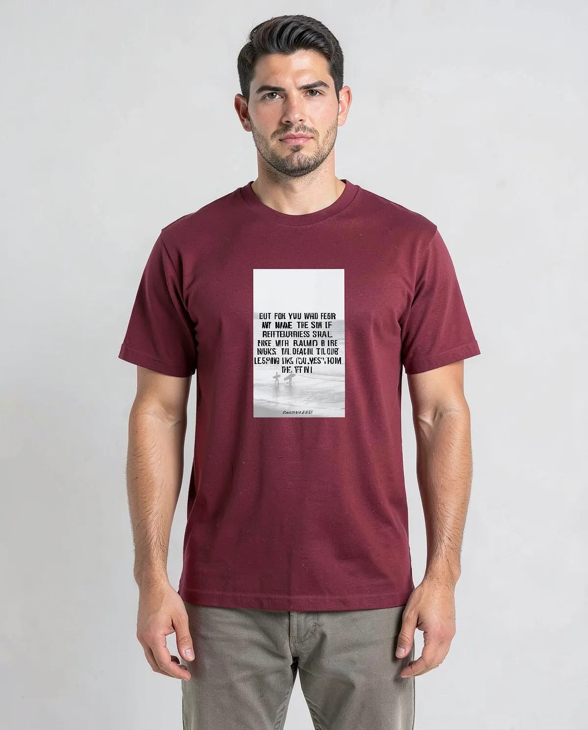 Red Organic Cotton Crew Neck T-Shirt 0
